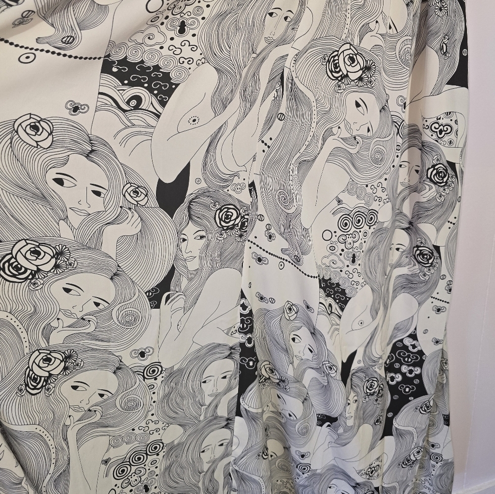 Smak Parlour Psychedelic Goddess Print Maxi Dress. Women's small - Picture 8 of 12